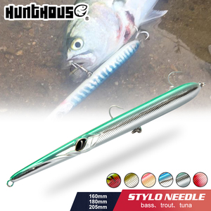 Esche Affondanti Tipo Pencil 160/180/205mm, Esche Rigide in Plastica per Bluefish, Esche da Pesca WTD per Spinning, Topwater in ABS per Fiumi, Laghi e Torrenti - Product Image 1