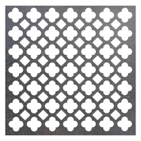 Plaques métalliques perforées galvanisées avec différents motifs de trous par poinçonnage et découpe