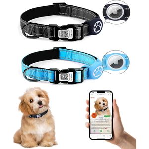 Icitekwan Smart <b>Dog</b> <b>Collar</b> With Qr Code Id Tag Reflective Adjustable Comfort Fit For <b>Small</b> <b>Dogs</b> - Product Image 1