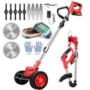 เครื่องตัดหญ้าแบบปรับความสูงได้ OEM ปรับแต่งได้ ไร้สาย แบตเตอรี่ลิเธียม 4-DIY เครื่องเล็มหญ้า GT01 แบตเตอรี่ 21V ให้พลังงานยาวนาน - Product Image 1