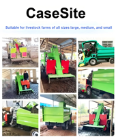 Camion benne hydraulique à benne basculante épaissie pour fumier, double usage sec/humide, équipement pour déchets d'élevage