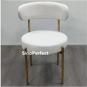 Favorable Price Stainless Steel Hotel Stackable Metal Elegant Wedding Banquet <b>Chairs</b> <b>Dining</b> <b>Chair</b> Gold Legs - Product Image 1