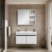 Paslanmaz Çelik Banyo Dolabı Paslanmaz Su Geçirmez Nem Geçirmez Nemlere Dayanıklı Duvara Monte Dayanıklı Sağlam Lavabo