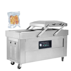 DZ-400 Commerciële Dubbele Kamer Seal Plastic Voedselverpakkingsmachine Vacuümverpakkingsmachine - Product Image 1