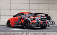 Kit carrosserie en fibre de carbone - Compatible avec Audi TT RS 2015-2019, lèvre avant, diffuseur arrière, jupes latérales, spoiler, haute qualité, ajustement parfait