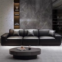 Grand canapé lounge italien minimaliste moderne trois places en forme de cube, en éponge et latex, pour salon