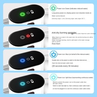 Distributeur d'eau pour animaux domestiques écologique en acier inoxydable 3,5 L avec capteur de mouvement automatique, batterie rechargeable 5000 mAh, utilisation en intérieur
