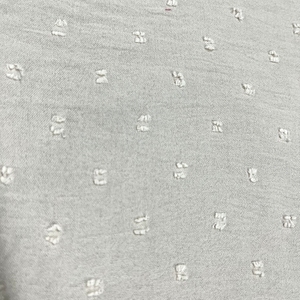 <span class=keywords><strong>Tissu</strong></span> en <span class=keywords><strong>lin</strong></span> et viscose 70/30 de haute qualité, lavé aux enzymes, à pois suisses, gris clair, pour chemisiers en <span class=keywords><strong>lin</strong></span> pour femmes et ensembles 2 pièces - Product Image 2