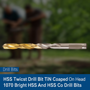 Broca helicoidal HSS con recubrimiento de TiN en la cabeza 1070 Bright HSS y brocas HSS Co - Product Image 3