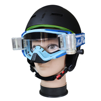 Lunettes de moto anti-UV, anti-buée, à monture intégrale, avec sangle réglable, protection UV %, pour course de moto, moto tout-terrain, motocross MX, lunettes à système roll-off