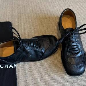 QLFashion2025 nuevos zapatos de entrenamiento de alta sensibilidad negros estilo británico Casual minimalista hecho a mano cuero de caballo boxeo F918 - Product Image 3