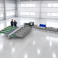 Ligne de tri d'œufs entièrement automatique, capacité de 60 000 œufs par heure, équipement de calibrage du poids des œufs pour élevages avicoles