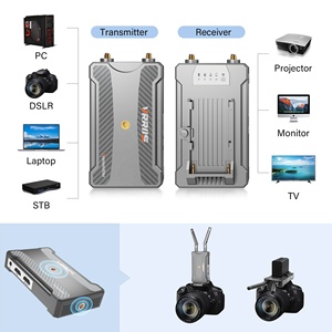 HD <b>Wireless</b> Transmitter and Receiver Audio Transmission System 250M/820FT Range <b>Wireless</b> Video Camera to Projector - Product Image 4