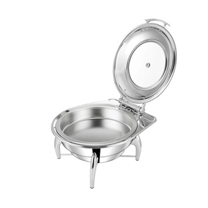 Nhà Hàng Thương Mại Hình Chữ Nhật Thép Không Gỉ chafing Món Ăn Tự Chọn Bộ chafing Món Ăn Cho Phục Vụ Thực Phẩm Ấm Hơn Cho Phục Vụ - Product Image 3