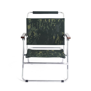 Silla plegable para exteriores, silla de jardín de aleación de aluminio con camuflaje militar, rectangular informal, plegable, 69x58x100cm - Product Image 4