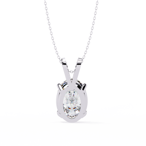 Collier Pendentif Classique Style Diamant pour Femme – Bijou Tendance, Élégant et Minimaliste, Léger, Finition Brillante, Idéal au Quotidien, Cadeau Parfait - Product Image 1