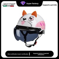 [Personnalisé] Casque de moto et de véhicule électrique pour adultes - Design mignon et personnalisé, protection solaire