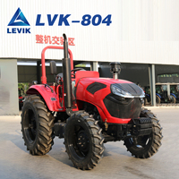 Traktor Pertanian Premium 80HP Konsumsi Bahan Bakar Rendah Tenaga Kuat untuk Operasi di Lahan Gandum dan Lahan Jagung