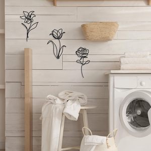 Vente chaude Simple Fer Décoration Murale Artisanat Nouveau pour <span class=keywords><strong>Amazon</strong></span> Independent Station Rose Tenture Murale <span class=keywords><strong>Bureau</strong></span> Décor & Accessoires - Product Image 3