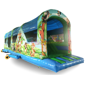 Large party parcours d'obstacles gonflable <b>inflatable</b> jungle bouncy castle obstacle course for adults - Product Image 3