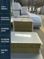 Atap Tahan Api Ramah Lingkungan dari Wol Mineral Berlapis Logam Tahan Air untuk Bangunan Modular dan Gudang Pendingin