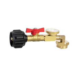 <span class=keywords><strong>Adaptateur</strong></span> coudé au propane QCC 90 degrés avec valve en laiton lisse basse pression capacité de recharge de 1lb à 20lb - Product Image 3