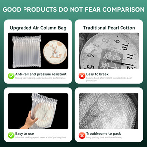Wholesale Inflatable Plastic Air Column <b>Cushion</b> Bag Air Bubble <b>Filling</b> Packaging Roll for Clock - Product Image 2