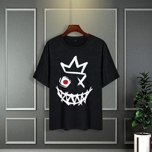 เสื้อยืดถักคอกลมผ้าโพลีเอสเตอร์สำหรับผู้ชาย100% ใหม่เสื้อยืดวินเทจพิมพ์ดิจิตอลเสื้อครอปทรงหลวม180กรัมถักแขนสั้น - Product Image 3