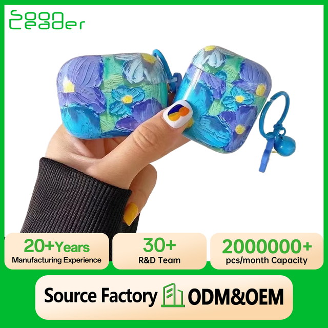 Soonleader IMD Flowers TPU Eco-Friendly Shockproof Earphone Case for AirPods1&2