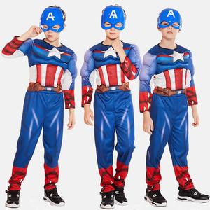 Costumes d'Halloween XJ pour garçons, costumes de super-héros en coton pour enfants, Iron Man, Spider-Man, Optimus Prime, costumes musclés - Product Image 5