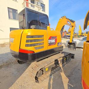 <span class=keywords><strong>Mini</strong></span>-excavatrice sur chenilles SY60C de 6 tonnes, poids opérationnel, <span class=keywords><strong>remorque</strong></span>, petite <span class=keywords><strong>pelle</strong></span> <span class=keywords><strong>d</strong></span>'<span class=keywords><strong>occasion</strong></span> <span class=keywords><strong>pour</strong></span> Sany - Product Image 4