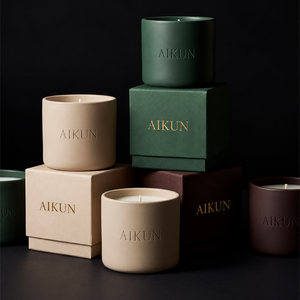 Vela Aromática en Frasco con Etiqueta Personalizada Aikun, en Caja de Colores Surtidos, con Empaque Minorista de Marca, Servicio OEM ODM para Tiendas de Regalos - Product Image 2