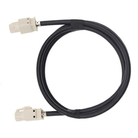 Adaptateur de câble automobile Fakra HSD LVDS YRL-fakra Luckyconnectors Dacar535, connecteur femelle à sertir 4 cœurs pour montage sur câble