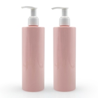 Vente en gros de pompe unique personnalisée vide pot de crème pour le corps et le visage rose bouteille de sérum shampooing lotion contenant d'emballage en plastique Pp pour soins de la peau