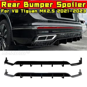 Car Rear Bumper Spoiler Lip Diffuser Modification Part For Volkswagen Tiguan MK2.5 <strong>Rline</strong> 2021-2023 Overseas Edition Bumper Guard - Product Image 3