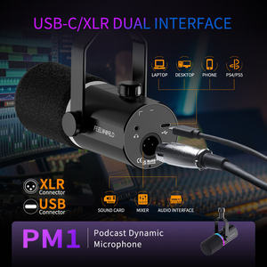 Micrófono USB Dinámico con Iluminación RGB, Patrón Polar Cardioide para Podcasting, Juegos, Transmisión en Vivo, Grabación, Metálico, de Escritorio, con Cable - Product Image 3