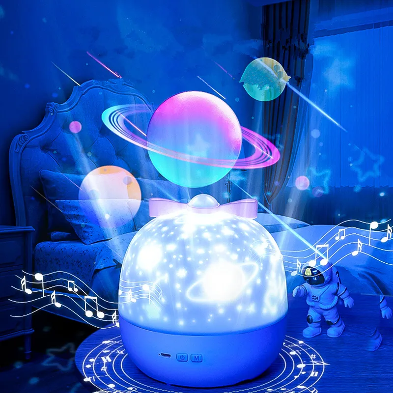 Bedside Romantic Atmosphere Night Light Birthday Gifts Upgrade Stereoscopic Vision Mini Dream Wish Box Projector Lamp