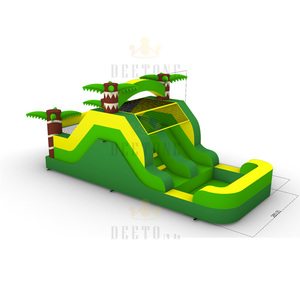 Venta caliente Parque infantil comercial Curso de obstáculos Castillo inflable Tema de unicornio - Product Image 3