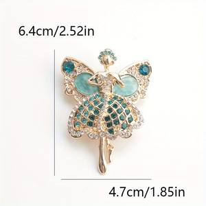Broche de Moda con Diseño de Elfo Dulce y Niña Bailarina, Estilo Elegante - Product Image 4