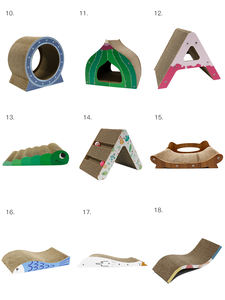 Almohadilla Rascadora Interactiva de Lujo para Gatos de Cartón Corrugado Ecológico con Patrón Personalizado y Embalaje de Cartón - Product Image 6