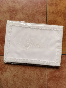 Decoración de encaje para respaldo de silla de boda LANJO con cinta de satén, letrero de recién casados y tarjeta de asiento con nombre personalizado para la recepción de la despedida de soltera - Product Image 2