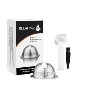 Capsules originales rechargeables Nespressos réutilisables en acier inoxydable pour café expresso iCafilas d'usine - Product Image 1