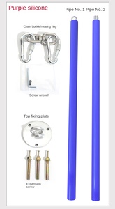 Prior Fitness PY-08 <span class=keywords><strong>2</strong></span> Meter Foam Rubber Flying Pole Set Draagbare Pole Dance Kit Verbetering Binnenkracht Club Studio Fitness - Product Image 5