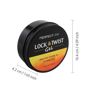 Gel coiffant pour tresses et contrôle des bords 2024OEM Non gras Loc <span class=keywords><strong>N</strong></span> Thick HAIR, tenue extrême super forte, brillance scintillante - Product Image 3
