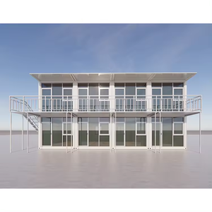 Modular Prefab 20ft <b>Portable</b> Mobile <b>Bar</b> Home Office Coffee Shop Cafe Cabin Tiny House Prefabricated Glass Container Modular Desi - Product Image 5