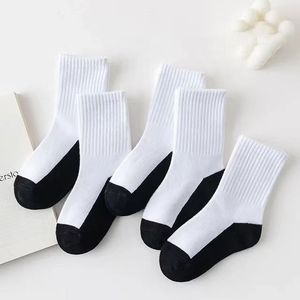 Vớ trẻ em đáy Đen vớ cotton trắng mùa xuân và mùa hè - Product Image 2