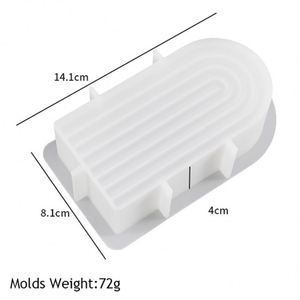 Wholesale Design Custom <b>Gifts</b> Decoration DIY Rainbow Bridge Soap Mould Silicone Mold for Epoxy Resin Concrete Candle Making - Product Image 4
