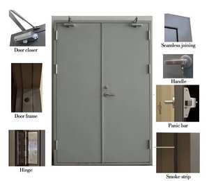 <span class=keywords><strong>Porta</strong></span> Antincendio di Emergenza in Acciaio Inox ABYAT per Uso Interno Commerciale con Prevenzione Incendi - Product Image 2