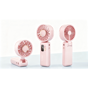 Ventilatore Portatile Ricaricabile da 3600mAh con Display LED Digitale, 10W, Pieghevole, Ventilatore da Tavolo ad Alta Velocità, Raffreddatore Personale - Product Image 4