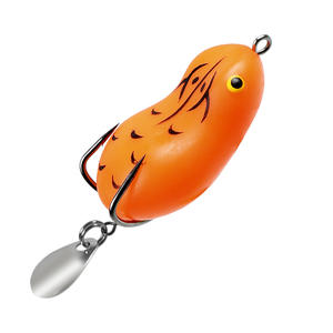 Señuelo de Pesca de Rana Suave, <span class=keywords><strong>4</strong></span>.2 cm, 8 g, Doble Anzuelo, Lentejuelas, Cebo de Rana Trueno - Product Image 2